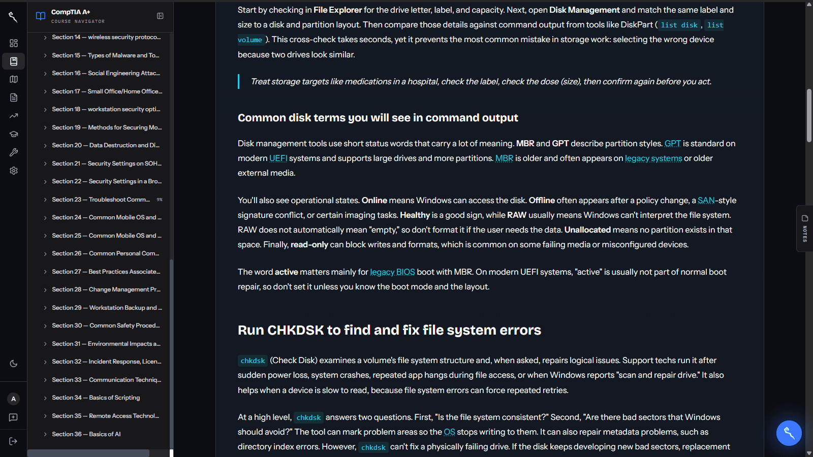 An in-depth ExamWizardz study article with structured headings and exam-domain breakdowns